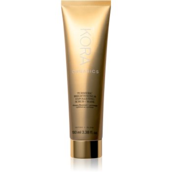 KORA Organics Turmeric Brightening & Exfoliating Scrub + Mask masca si peeling - imagine 2